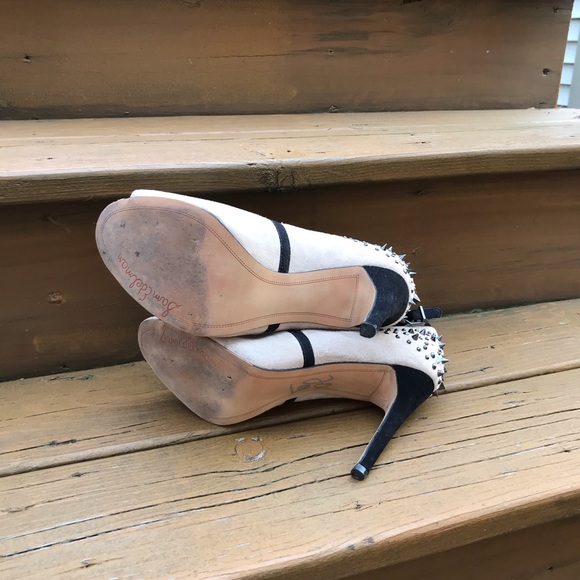 Sam Edelman Adrienne Spiked Suede Heels 9.5 - Picture 5 of 6